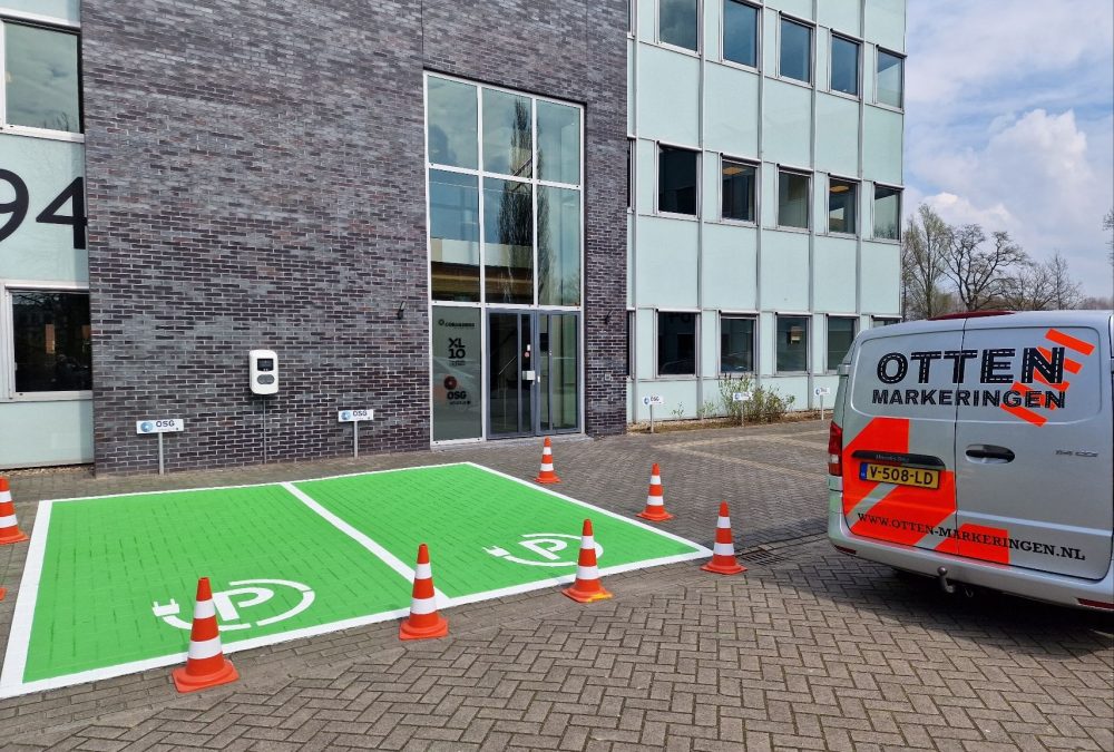 Belijning parkeervakken